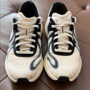 lululemon athletica Women’s Cream & Black Running Sneakers